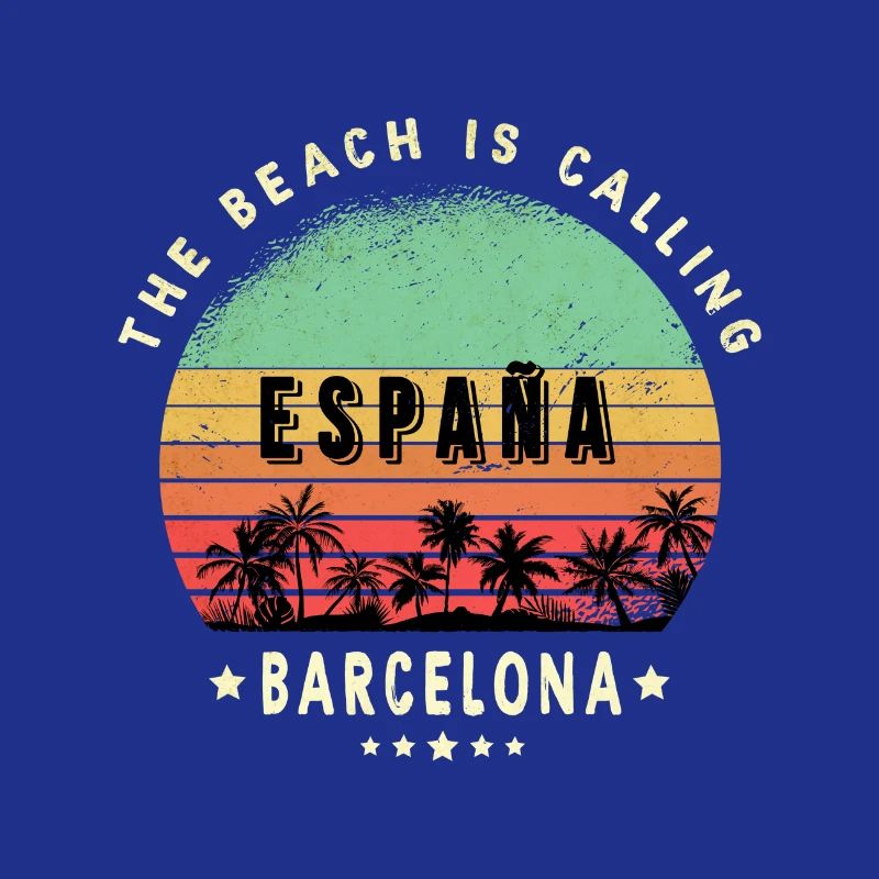 Design de palmier de Barcelone, Espagne