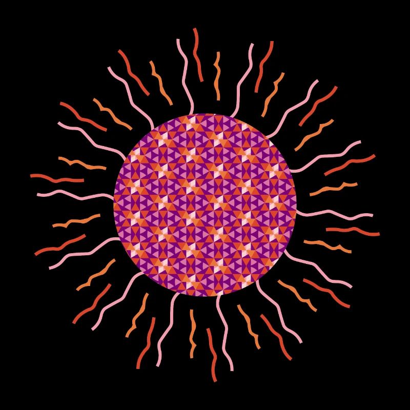 Sonnen-Mandala pink
