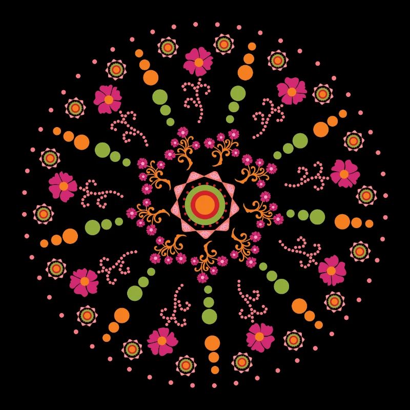 Mandala printemps coloré