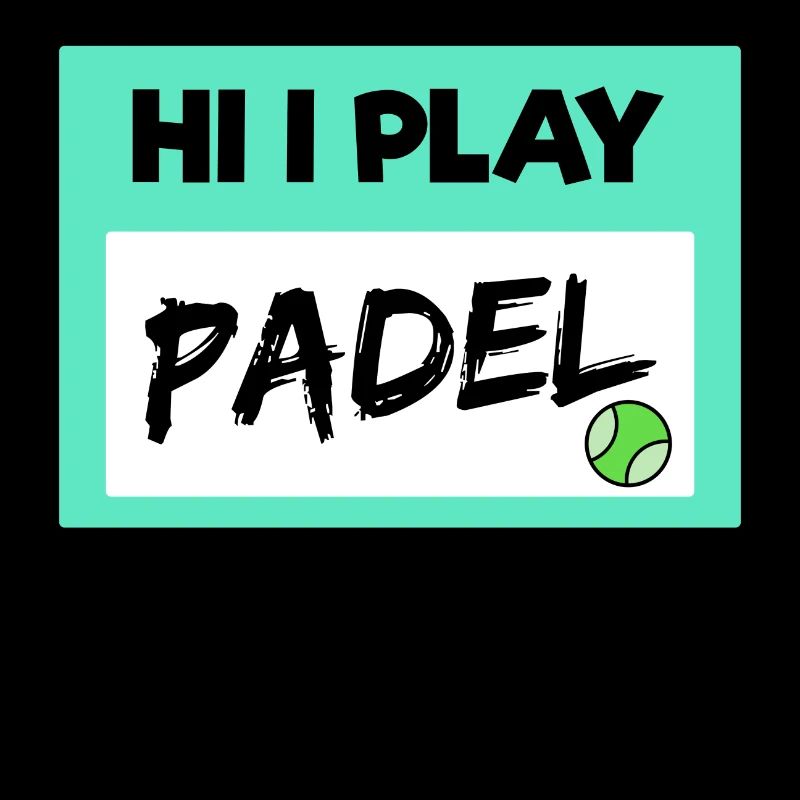 Freizeit Padel Spieler Padelspiel Bälle Statement
