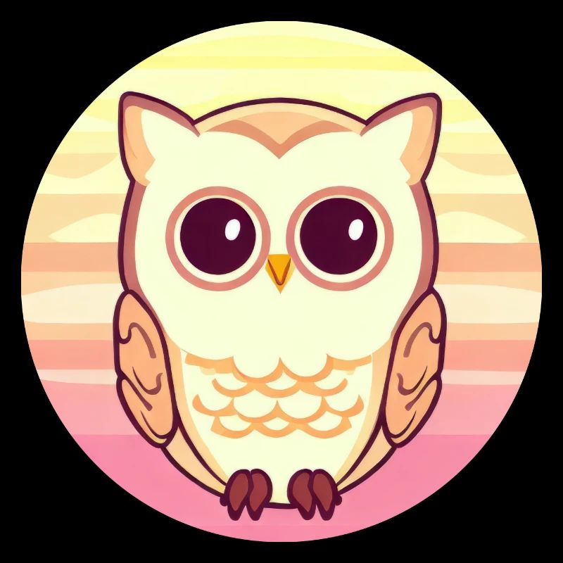 Owl in the sunset