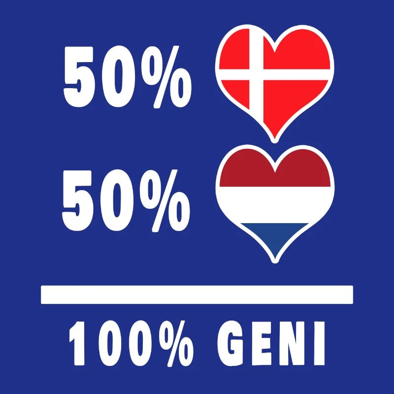 Pays-Bas et Danemark 100% drapeau de génie