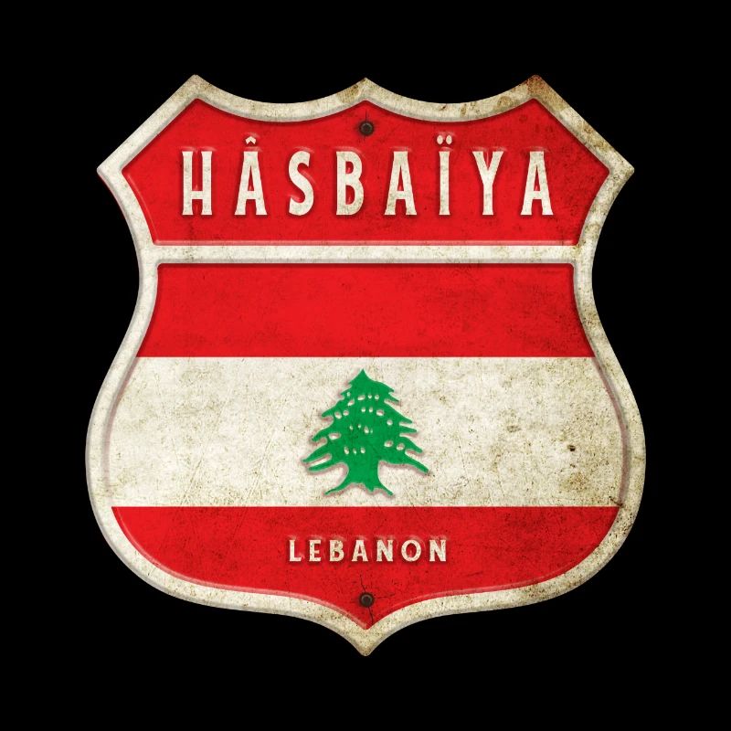 Hasbaiyya Libanon Wappen Flaggen Design