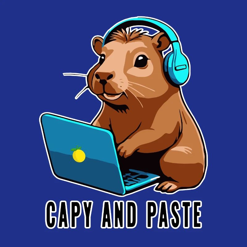 Capybara mit Witz Capy and Paste