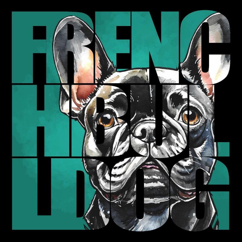 Portrait de bouledogue français