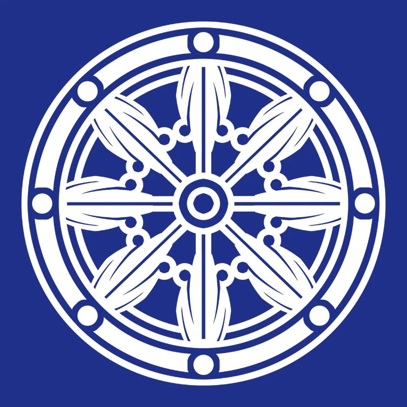 Roue du dharma blanc