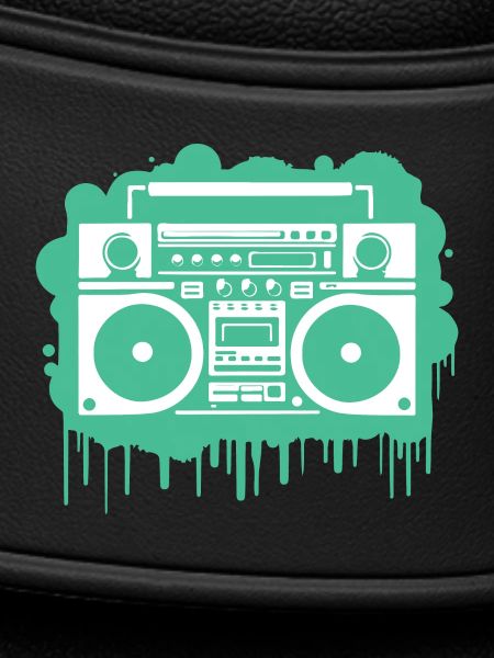 Cyan Boom Box