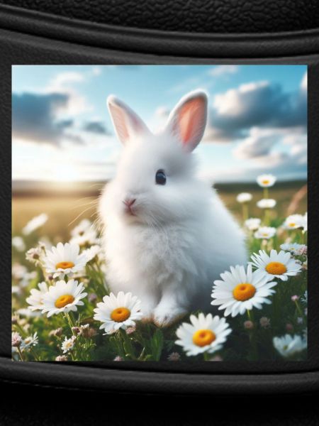 Adorable White Bunny