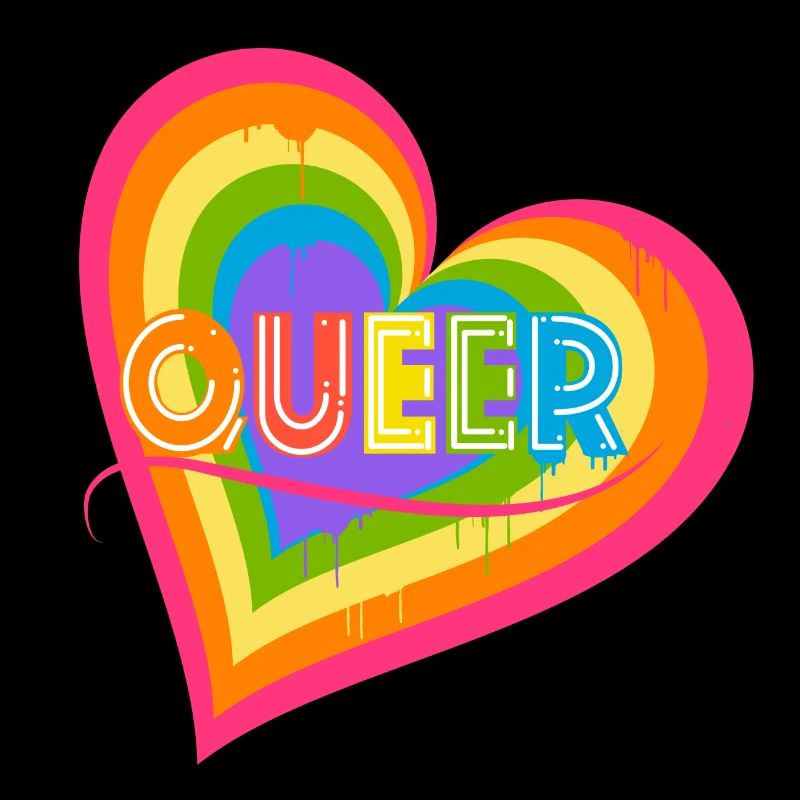 Queer Heart for Pride Month Equal Rights LGBTQ