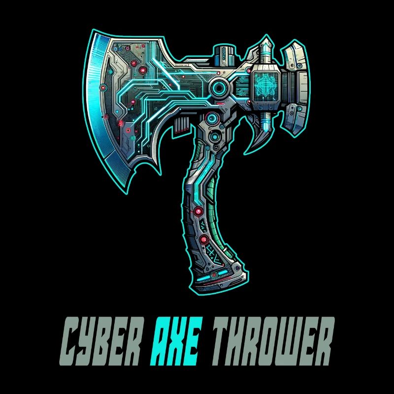 Cyber axe throwing axe sport design