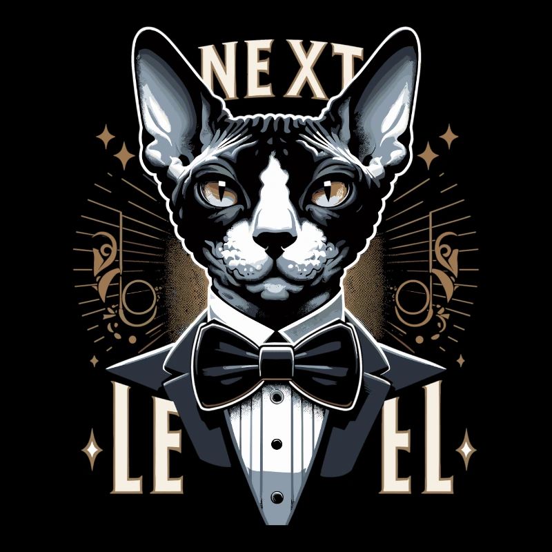 Cornish Rex Anzug Next Level Katze Geschenk