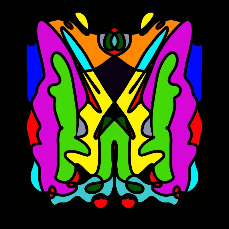 Design abstrait coloré