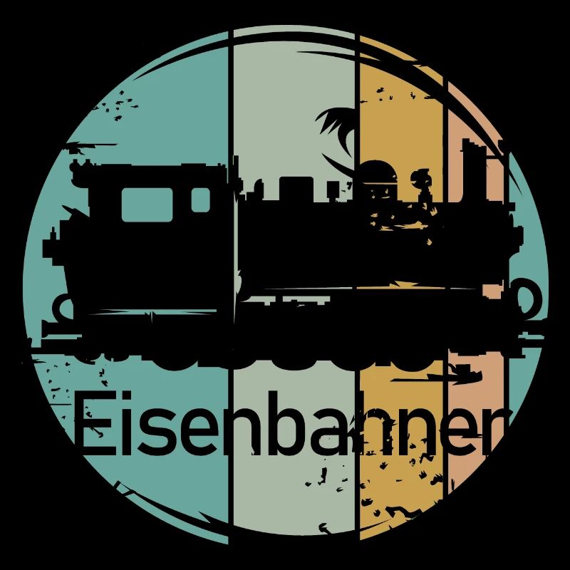 retro locomotive railroad worker vintage old train train icon