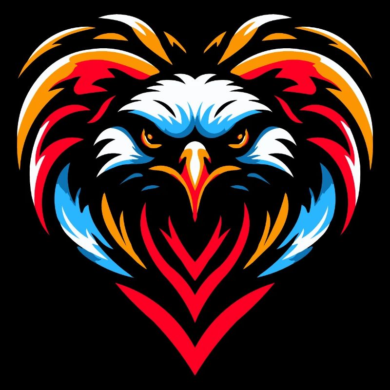 Greifvogel im Herzen