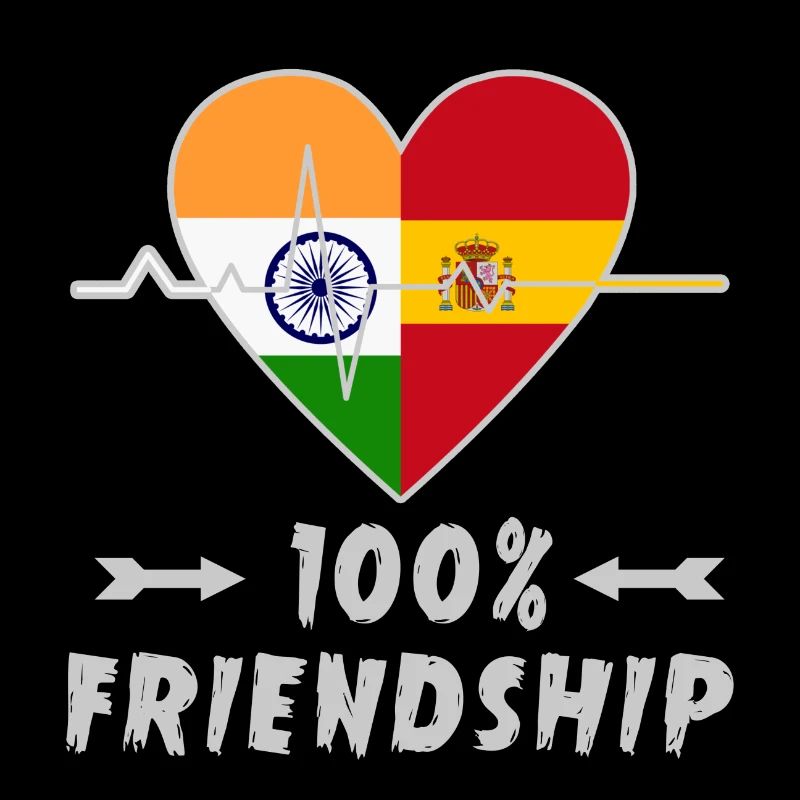 India and Spain 100% friendship