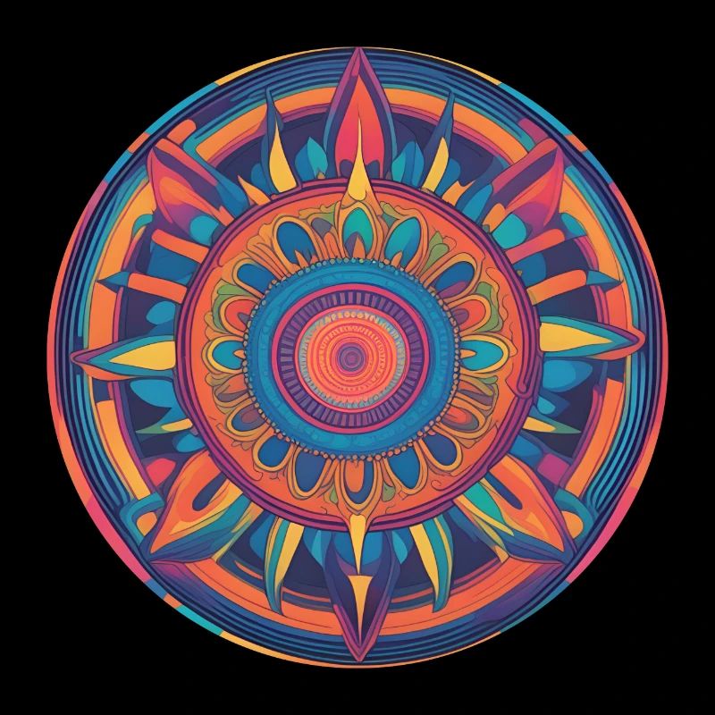 A psychedelic mandala