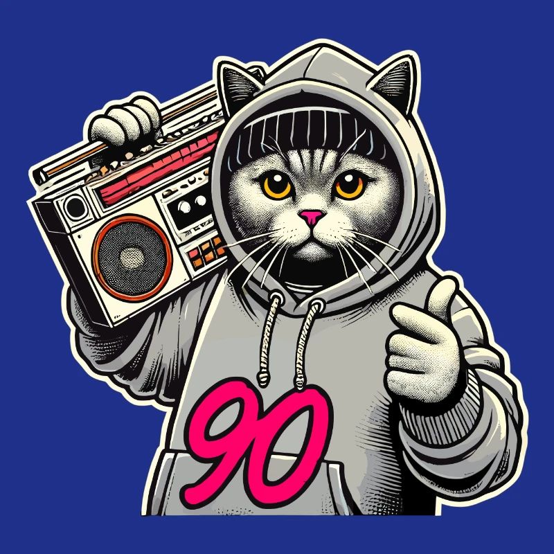 90 Ghettoblaster Britisch Kurzhaar Katze Geschenk