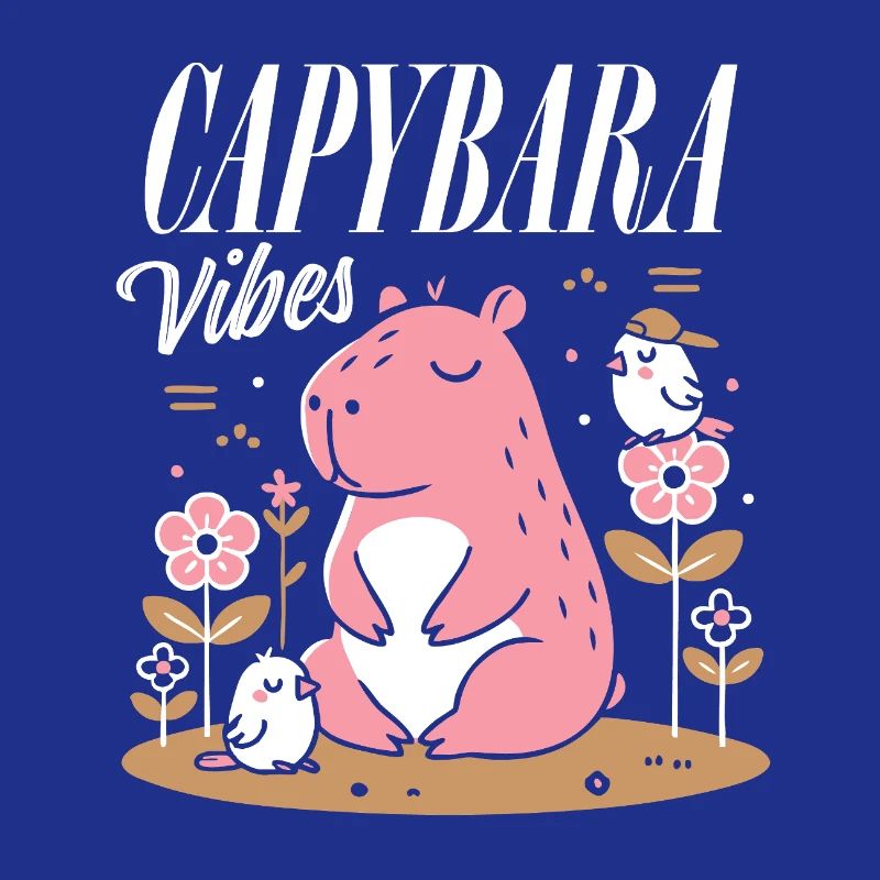 Ambiance détendue de Capybara
