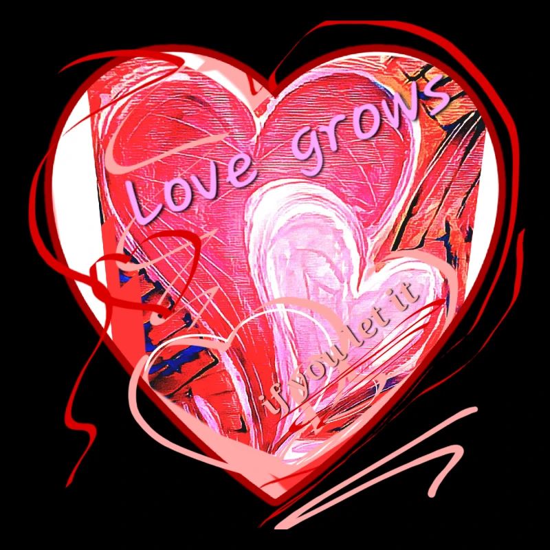 Motif cœur lovegrowsifyouletit