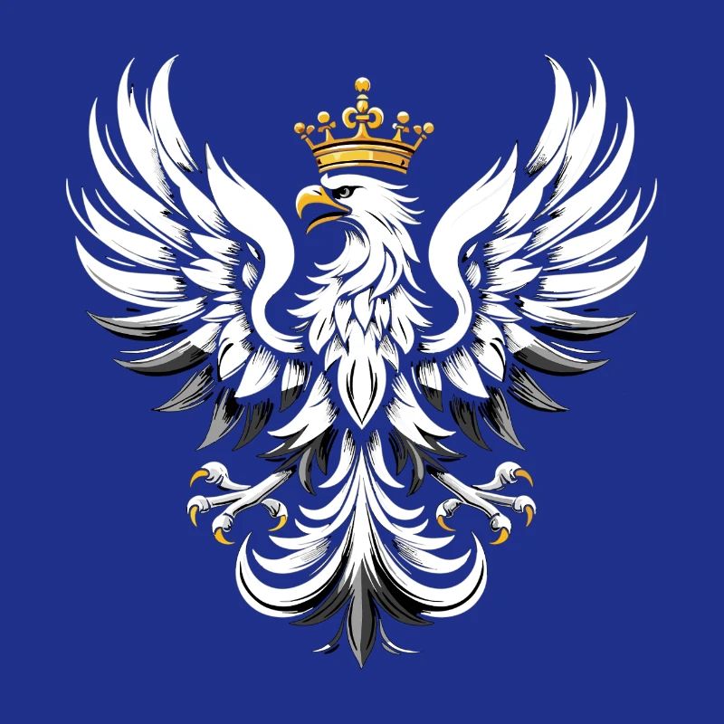 Polska Eagle Pole Polish Eagle White Gift