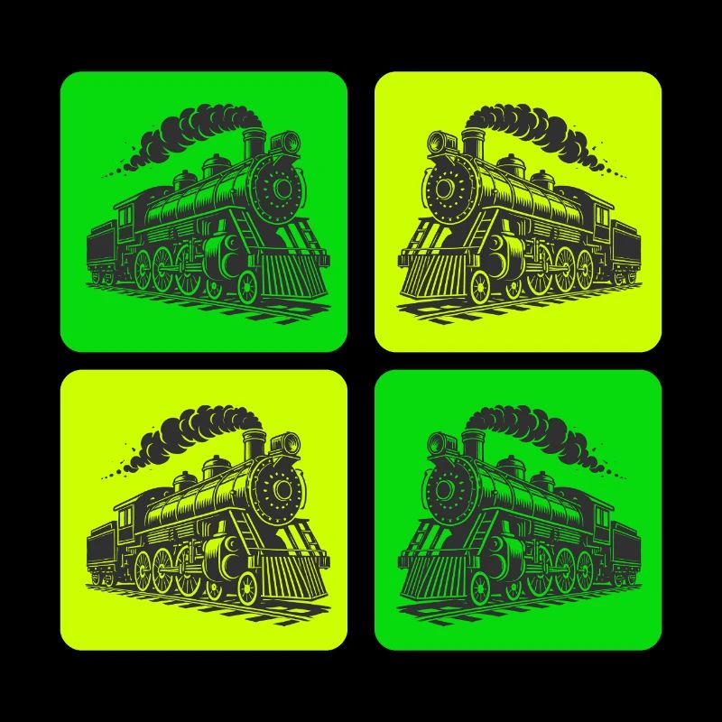 Steam locomotive retro design
