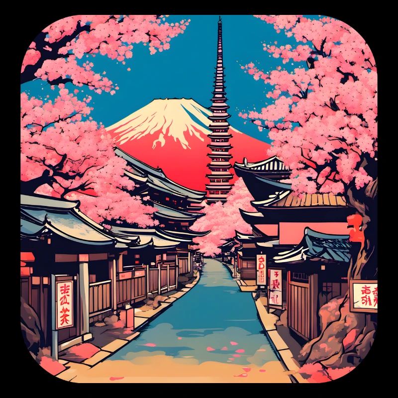 Tokio Tempel Kirschblüte Weltreise