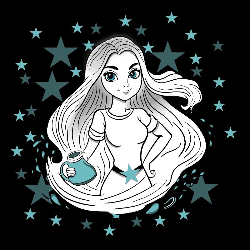 Sternzeichen Wassermann Frau Mädchen