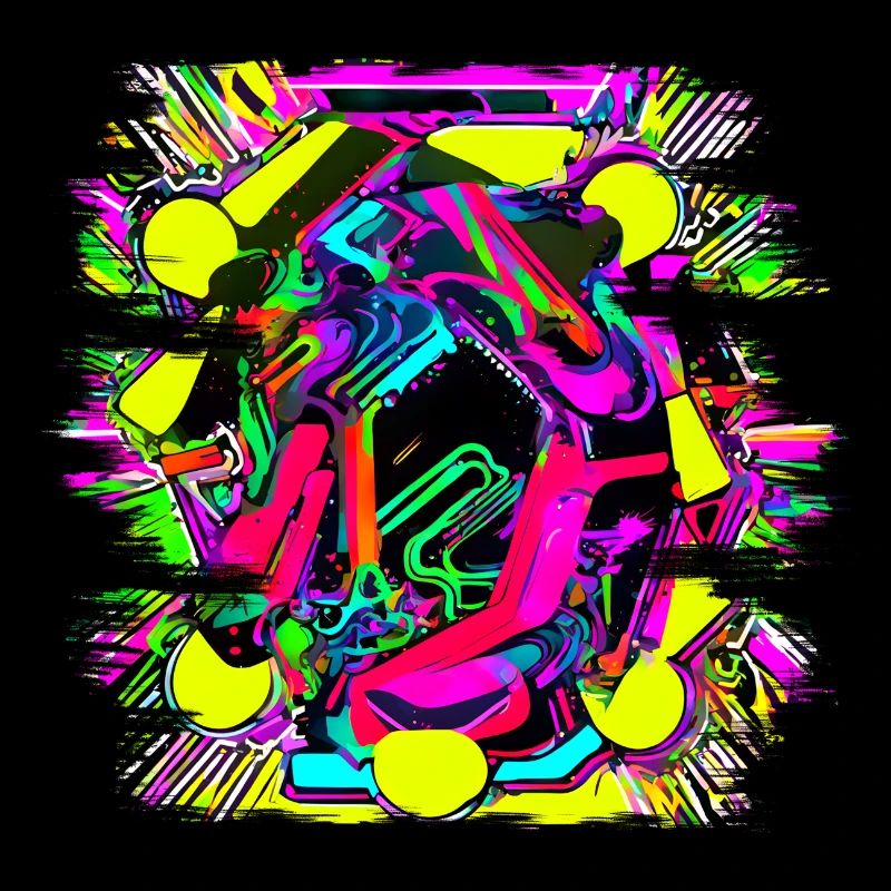 Neon Bunt Innovativ Party Stil