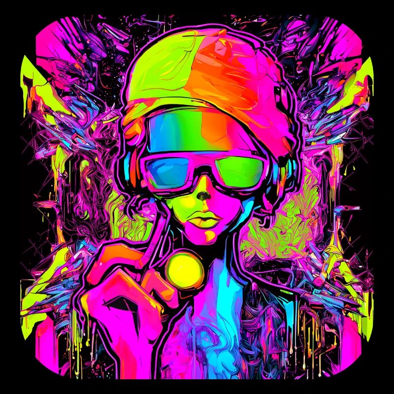 Neon Colors Colorful Creative Style Glow