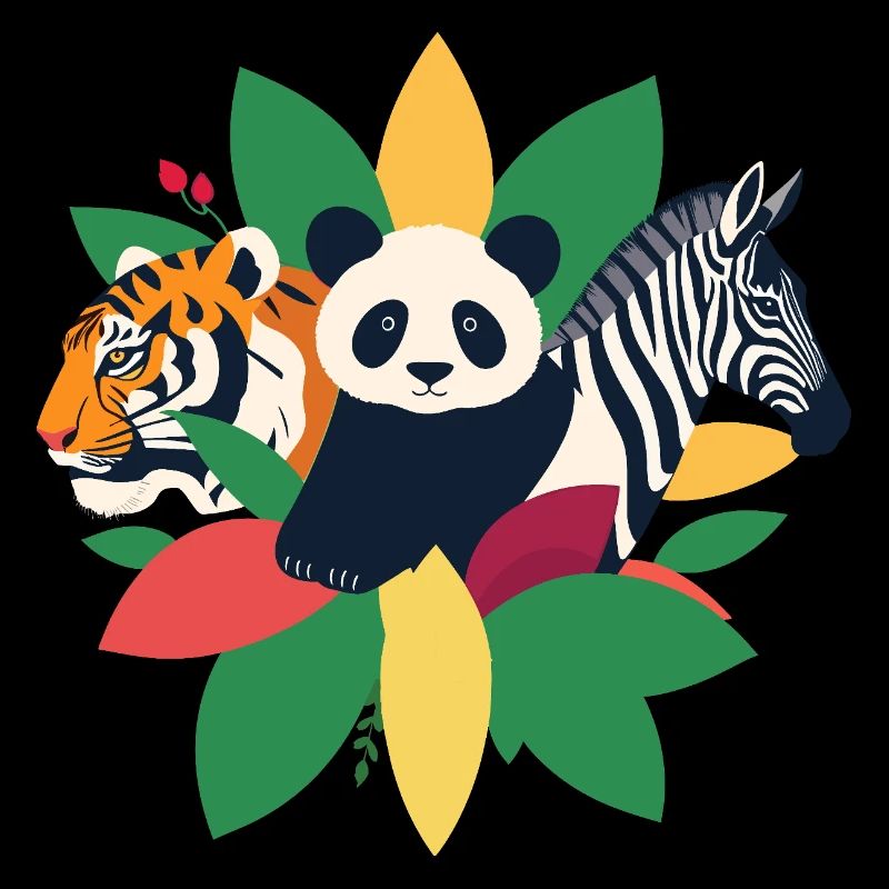 Tiger Panda Zebra