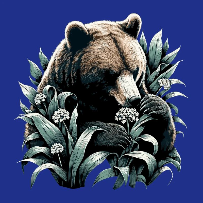 Bear Eats Wild Garlic Gift