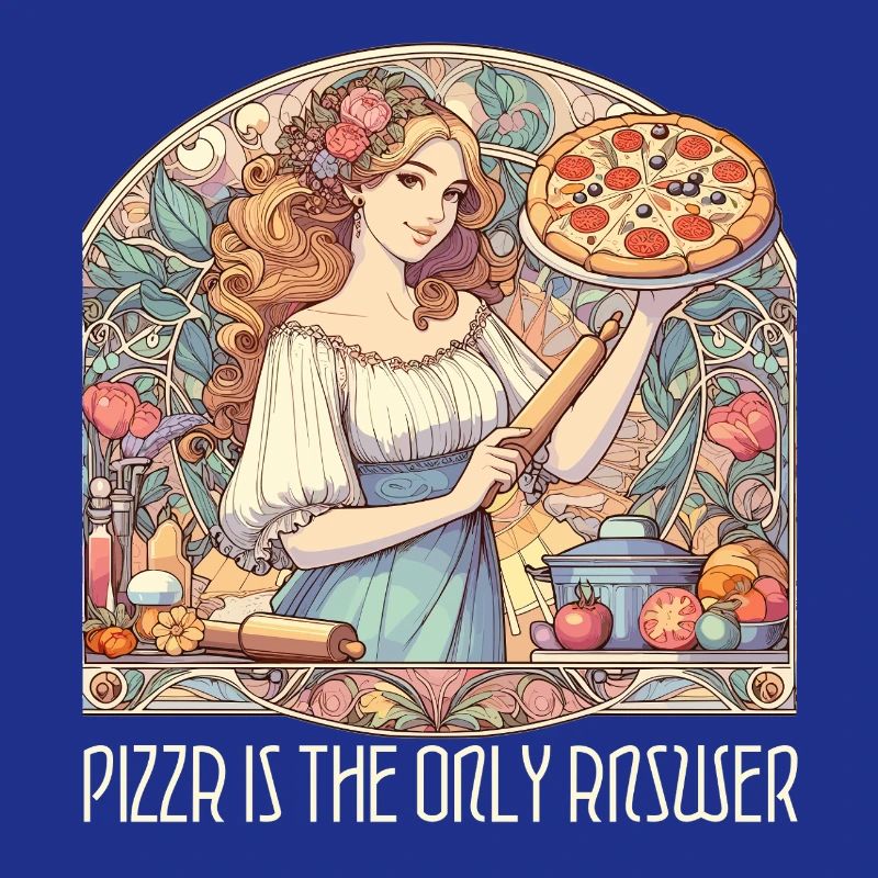 La pizza est la seule réponse Cadeau drôle