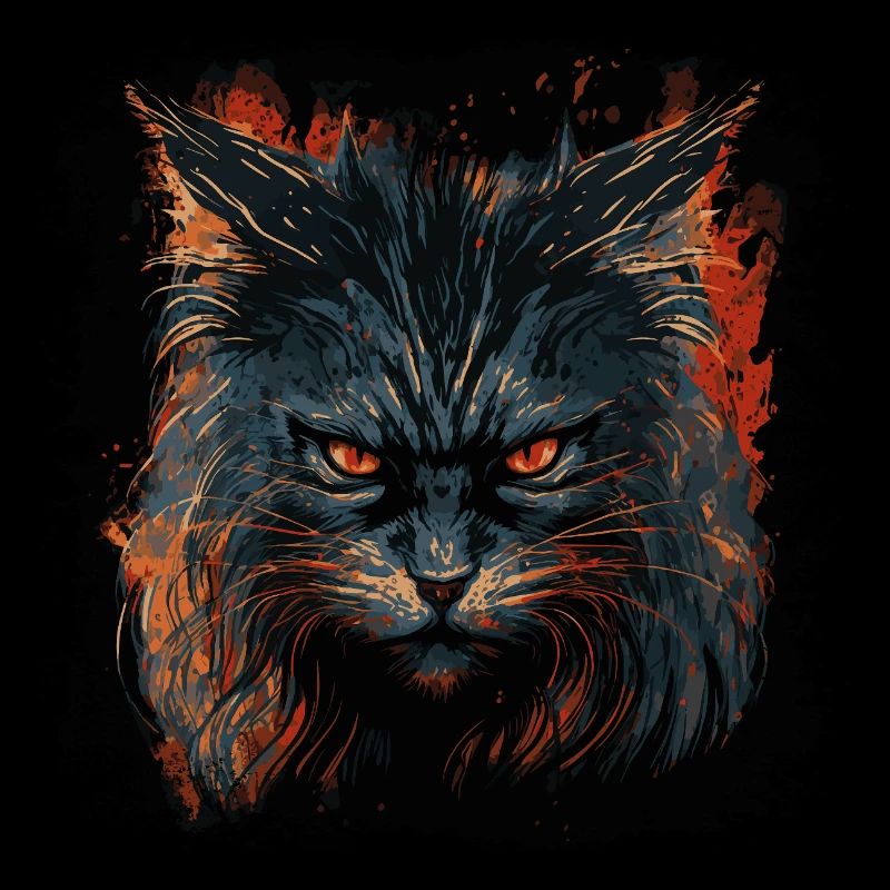 Katze hat schlechte Laune