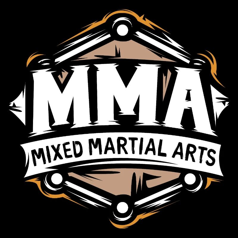 Logo MMA – Conception de combattant d’arts martiaux mixtes
