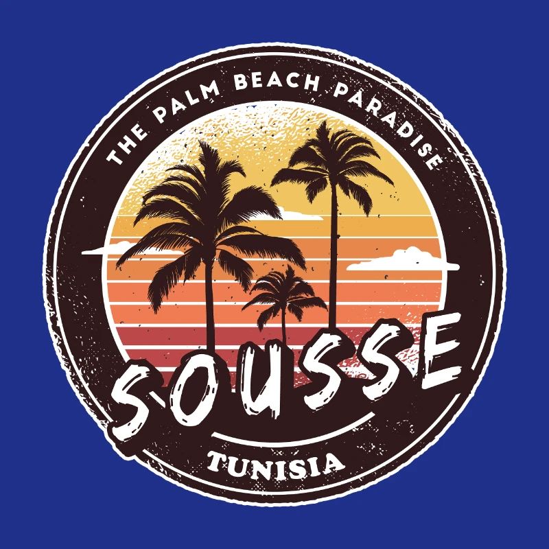 Sousse Palm Trees Vintage Design