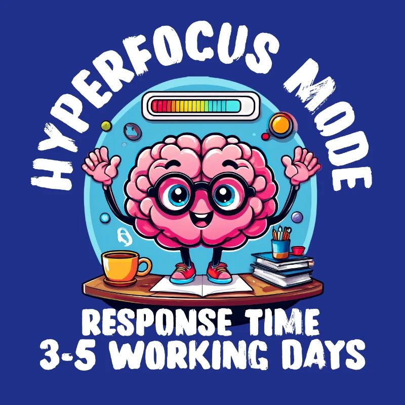 Hyperfocus Loading - T-shirt neurodivergent drôle