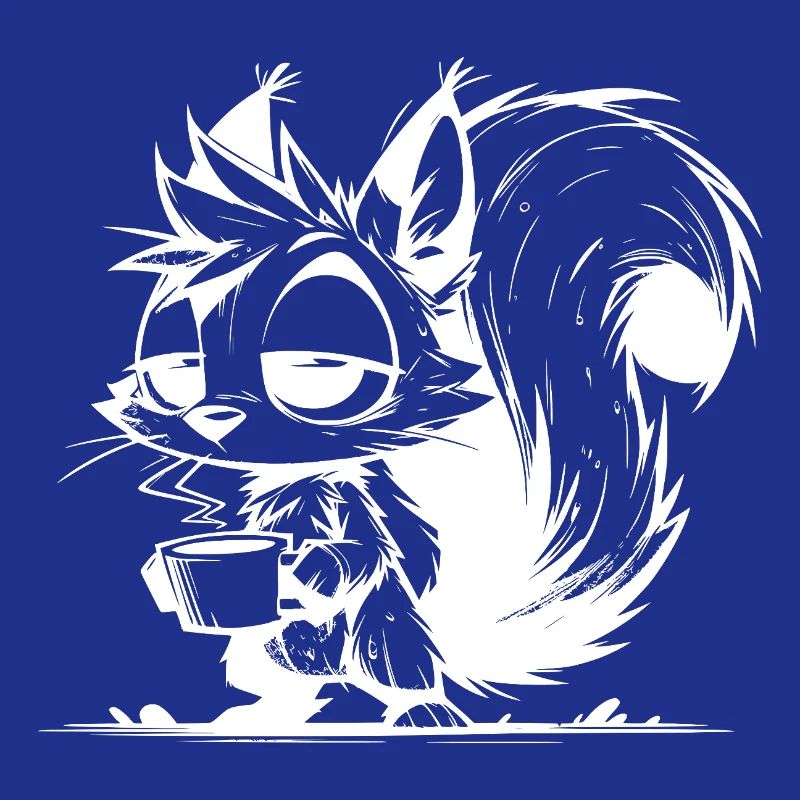 Bitte nicht stören – Eichhörnchen Kaffeezeit