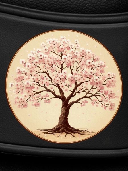 Delicate cherry blossom tree