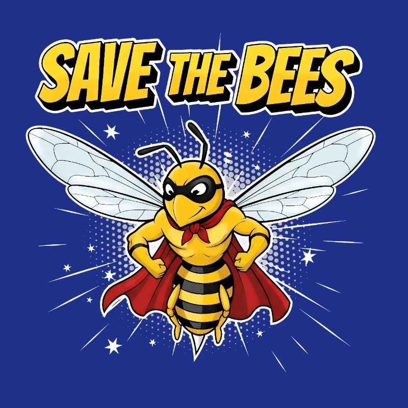 Comic Biene Heldenmotto