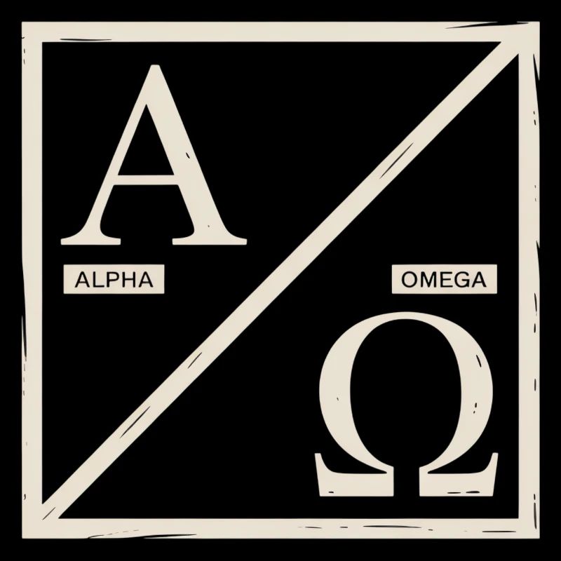Christlich Alpha Omega Zeichen Deines Glaubens