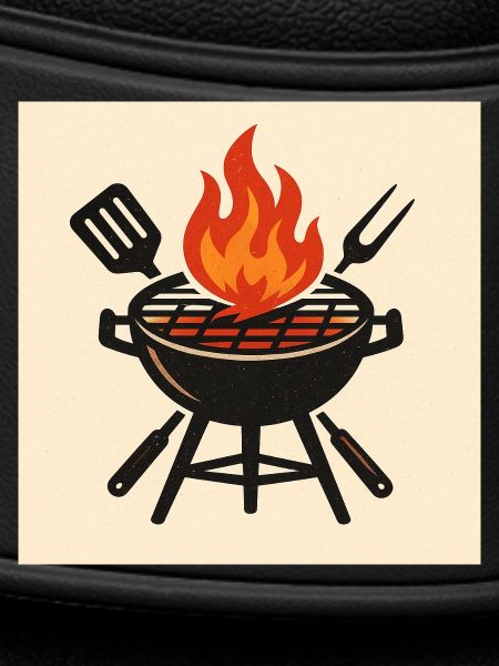 Fiery barbecue evening
