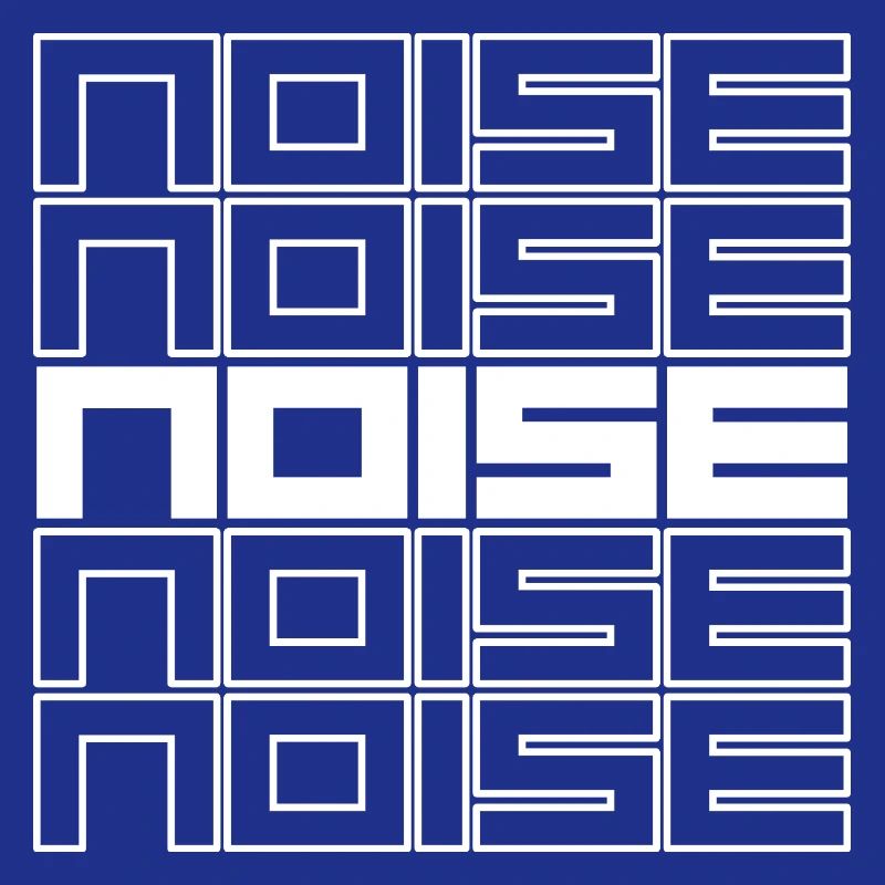 Noise Geometric Typography Bold Pattern
