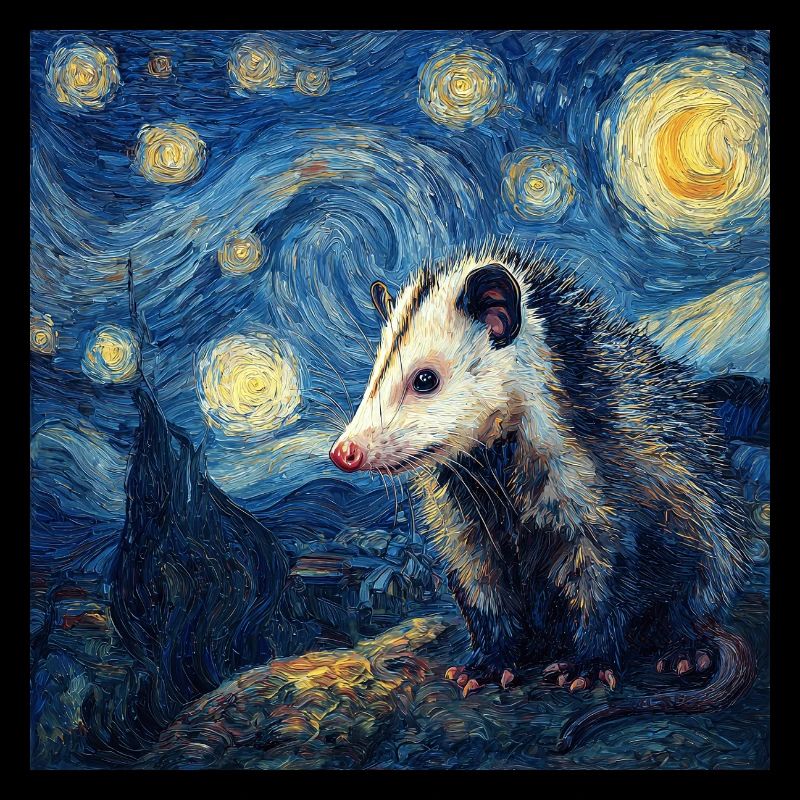 Opossum Van Gogh Nuit étoilée