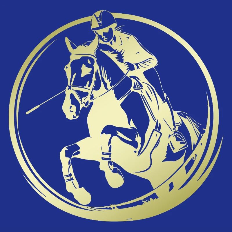 Silhouette de cheval d’équitation