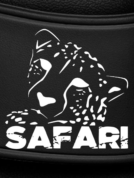 Safari Leopard Silhouette