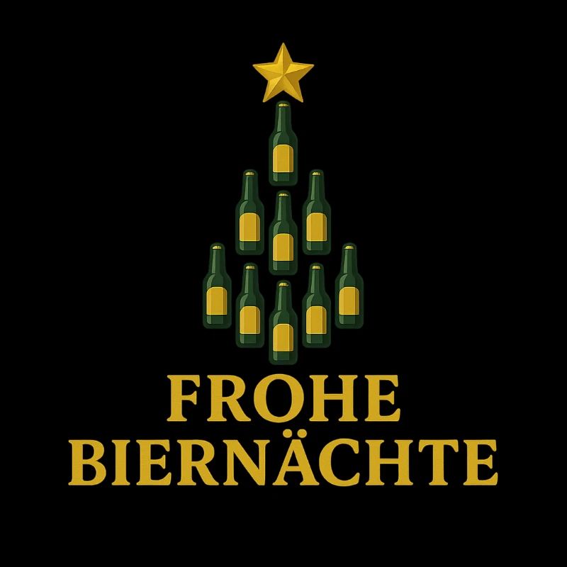 Frohe Biernächte Bier Weihnachtsbaum