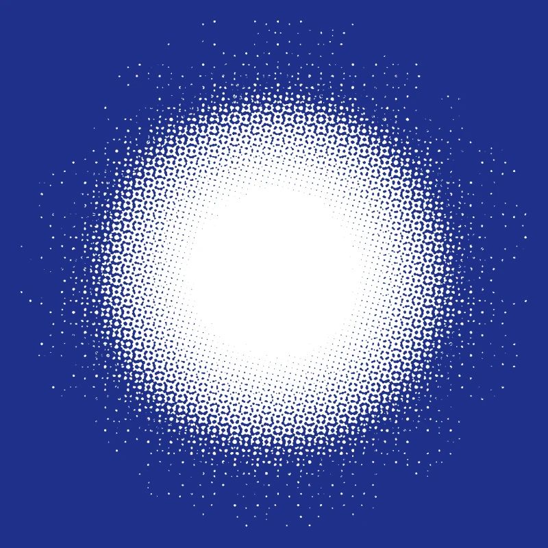Light Illusion Moon Point Grid Design Circle Round