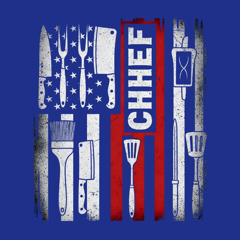 Chef du drapeau américain