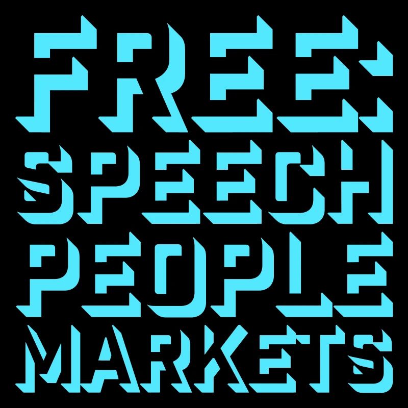 Marché de la liberté d’expression Peuple Libertarian Freedom Logo