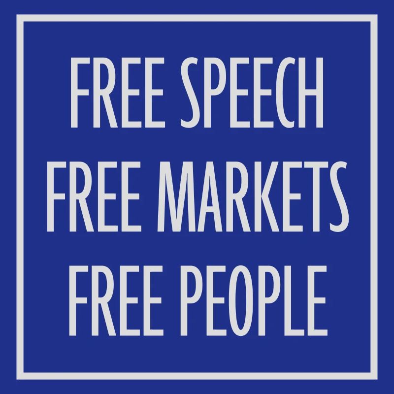 Marché de la liberté d’expression Peuple Libertarian Freedom Logo